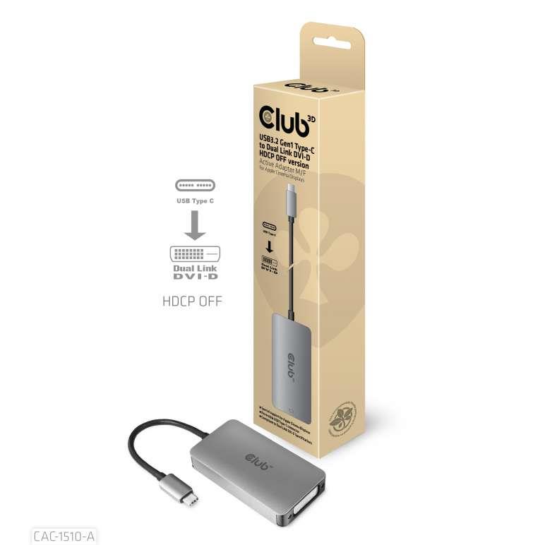I O ADAPTER USB-C TO DVI CAC-1510-A CLUB3D