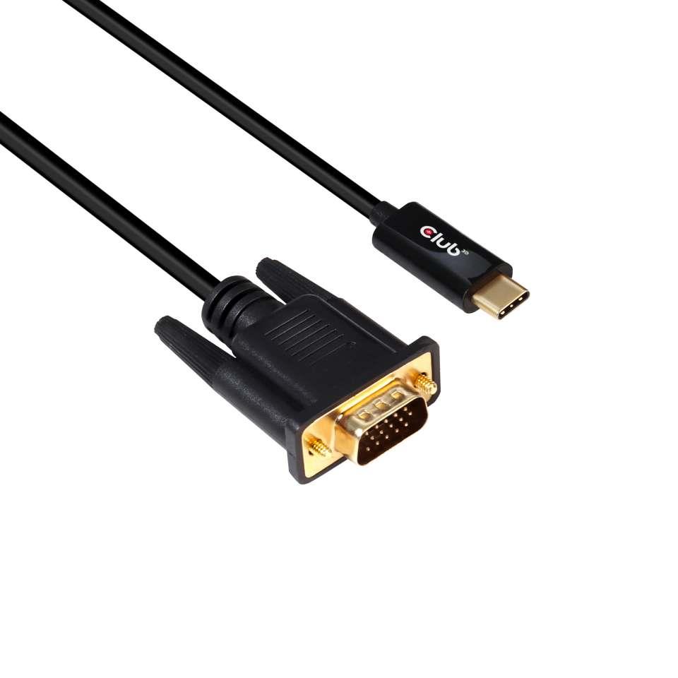 CLUB 3D USB TYPE C TO VGA CABLE 5m 16.4f