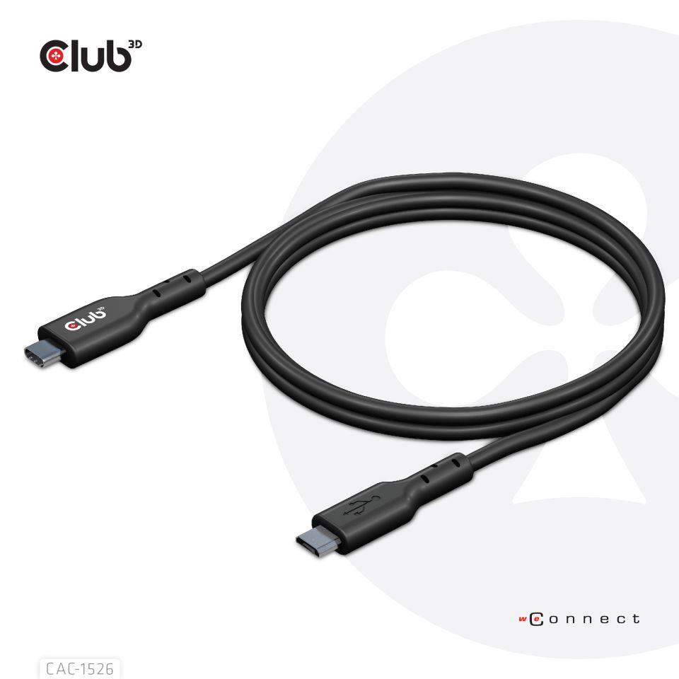 CABLE USB TO MICRO USB 1M M M CAC-1526 CLUB3D