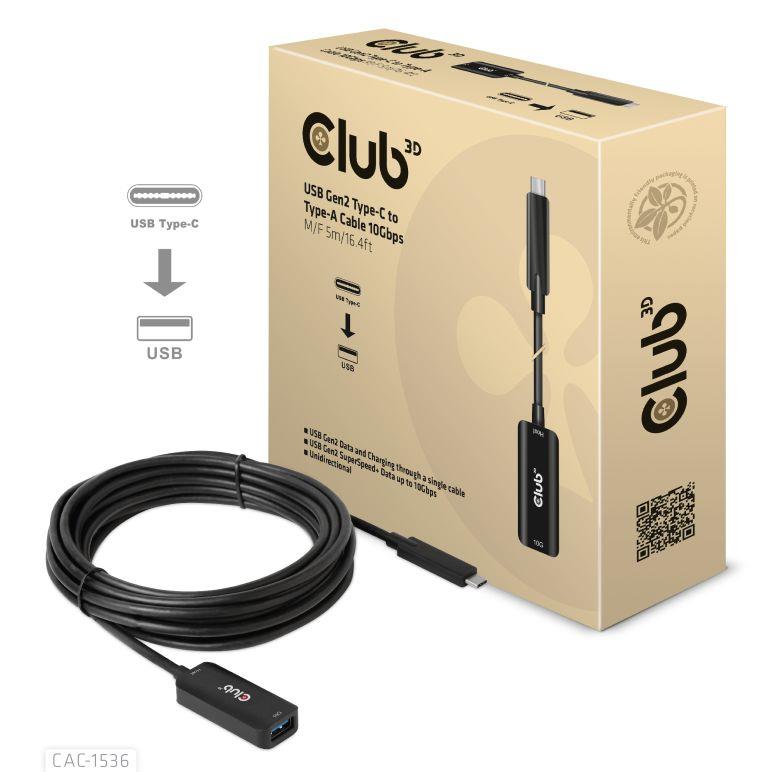 CABLE USB-C TO USB 5M M F CAC-1536 CLUB3D