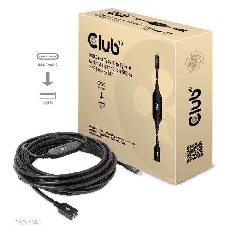 CABLE USB-C TO USB 10M M F CAC-1538 CLUB3D