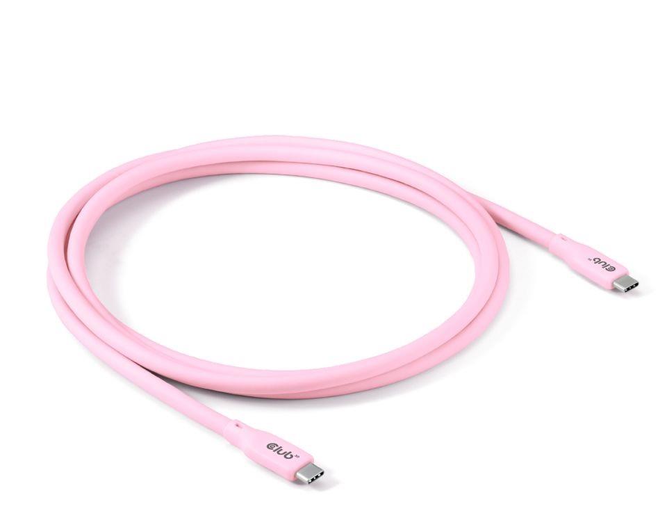 CABLE USB-C TO USB-C 2M M M PINK CAC-3002 CLUB3D