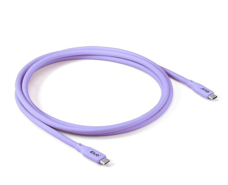 CABLE USB-C TO USB-C 2M M M PURPLE CAC-3004 CLUB3D