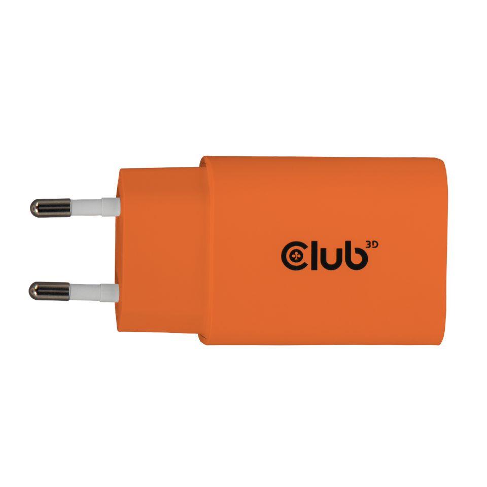 MOBILE CHARGER WALL USB-C 2PK 30W ORANGE CAC-3023 CLUB3D
