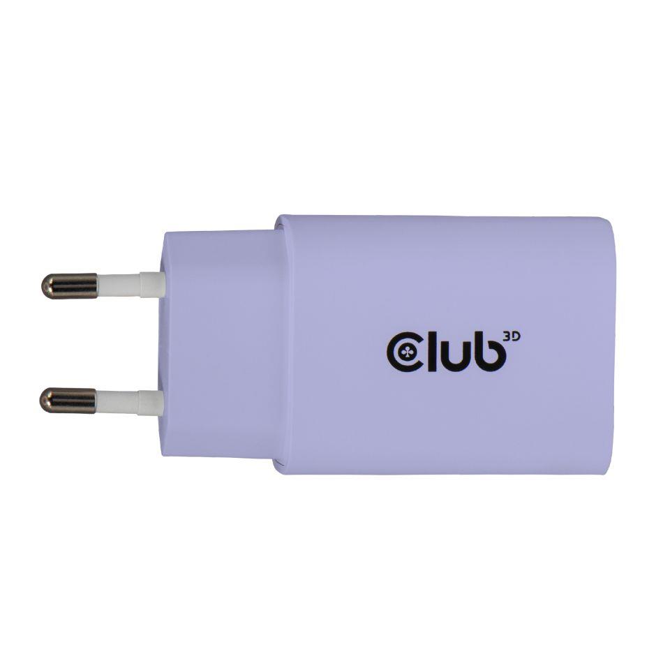 MOBILE CHARGER WALL USB-C 2PK 30W PURPLE CAC-3025 CLUB3D