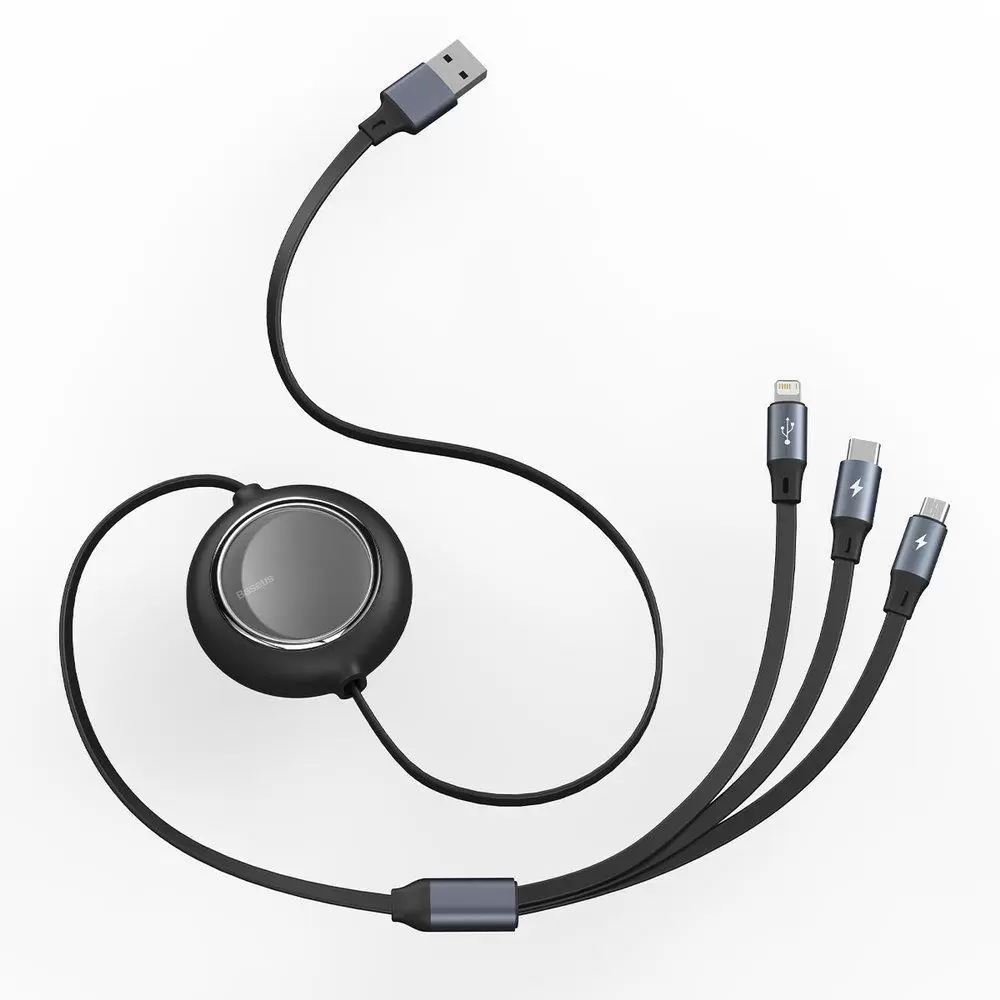 CABLE USB TO 3IN1 1.2M BLACK CAMLT-MJ01 BASEUS