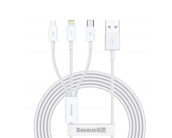 CABLE USB TO 3IN1 1.5M WHITE CAMLTYS-02 BASEUS
