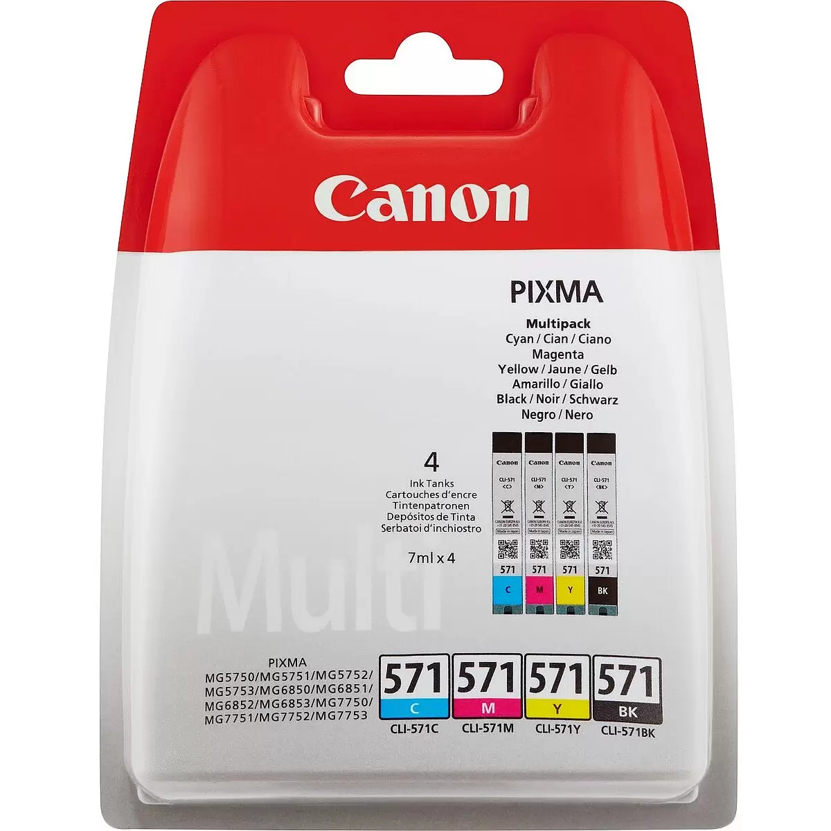 CANON CLI-571 C M Y BK MULTI BL SEC