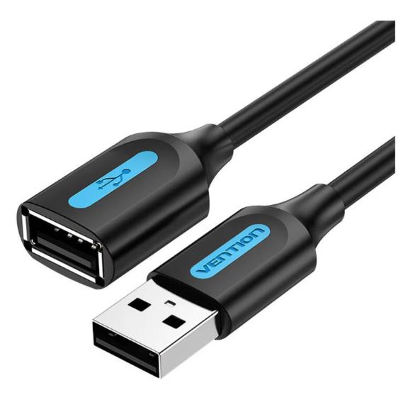 CABLE USB2 0 MALE TO FEMALE 3M BLACK CBIBI VENTION