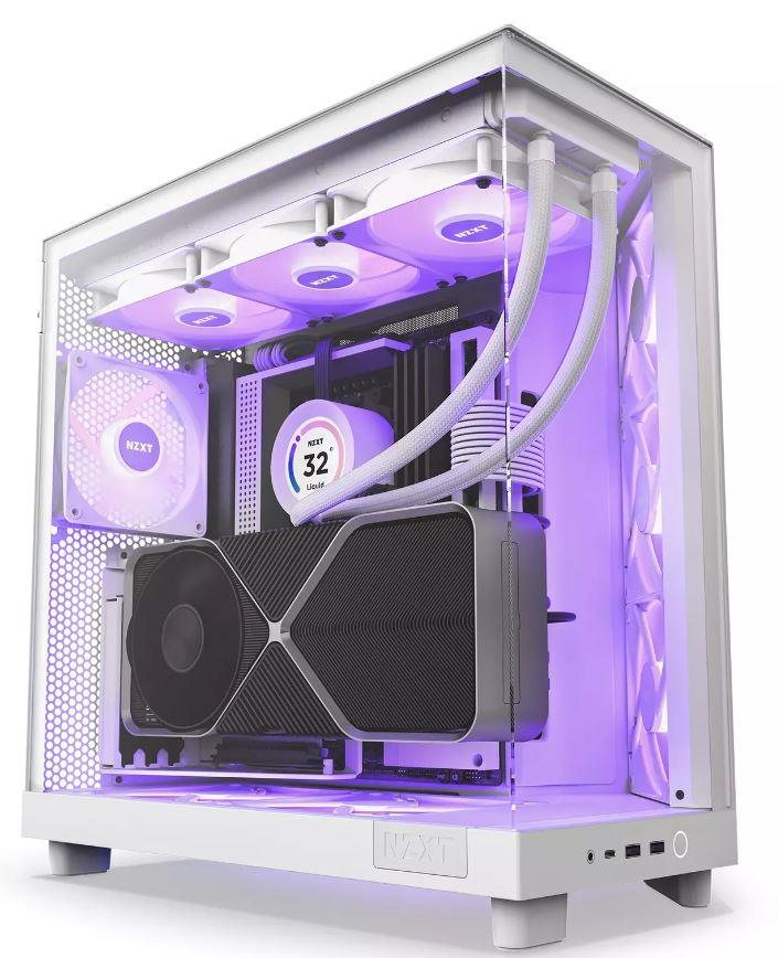 NZXT PC case H6 Flow RGB white