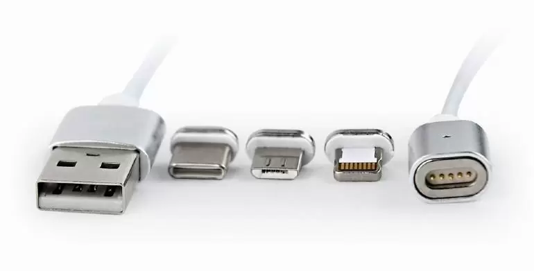 CABLE USB CHARGING 3IN1 1M SILV CC-USB2-AMLM31-1M GEMBIRD