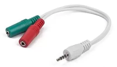 CABLE AUDIO 3 5MM 4-PIN TO 3 5MM S MIC CCA-417W GEMBIRD