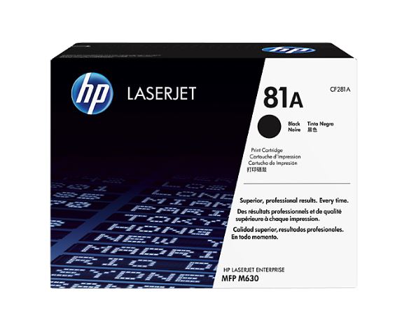 HP 81A Black Toner LJ Enterprise MFP M63