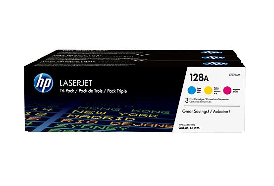 HP Toner 128A CYM Tri-Pack