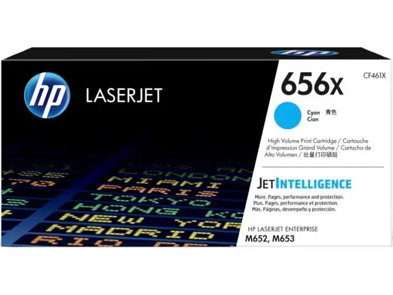 TONER CYAN M653X M653DN 22K CF461XC HP