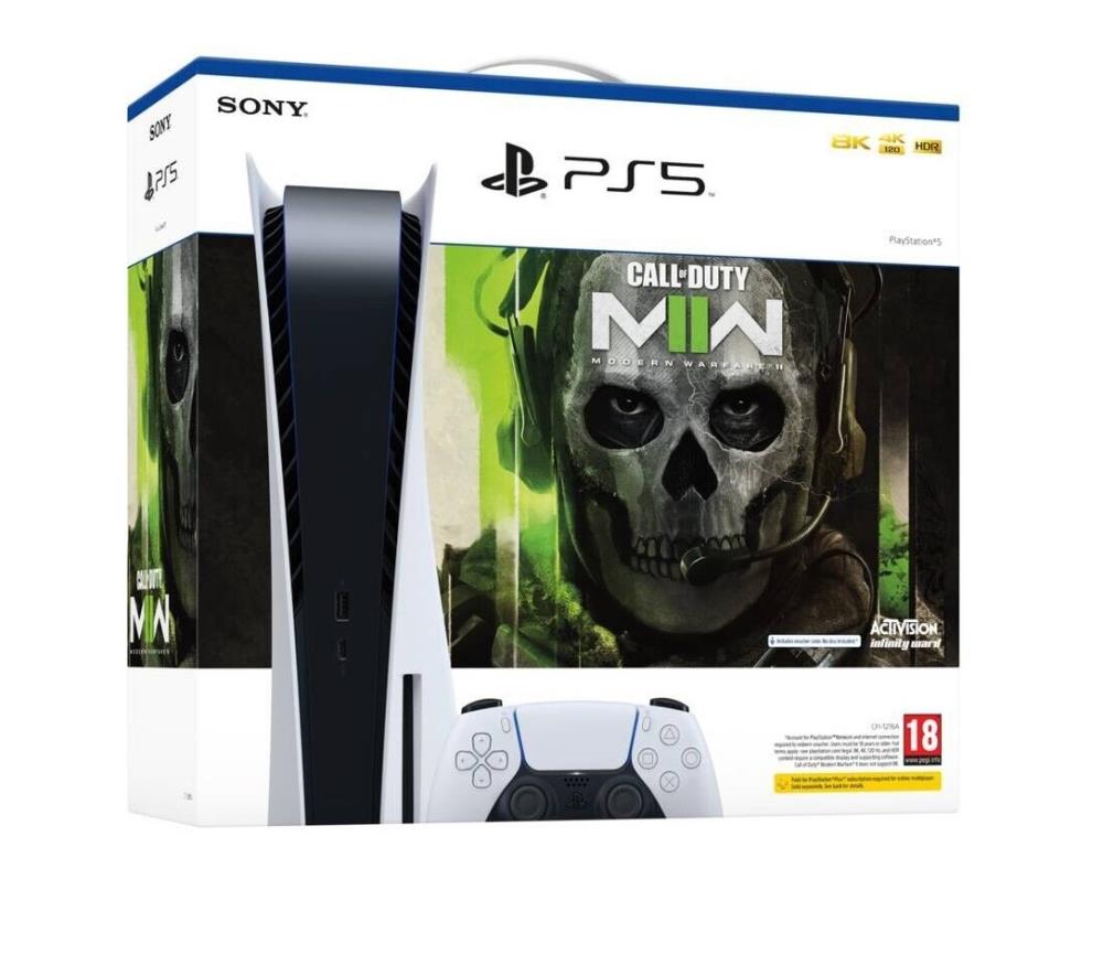 PLAYSTATION 5 CONSOLE BLU-RAY CFI-1216A+COD:MW2 SONY