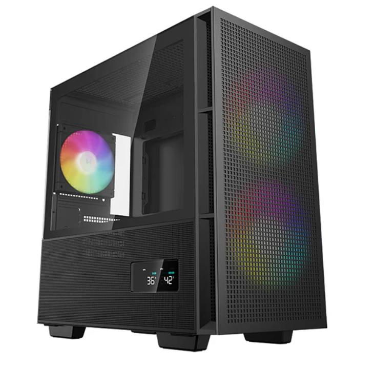 Case DEEPCOOL CH360 DIGITAL MiniTower Not included MicroATX MiniITX Colour Black CH360DIGITAL