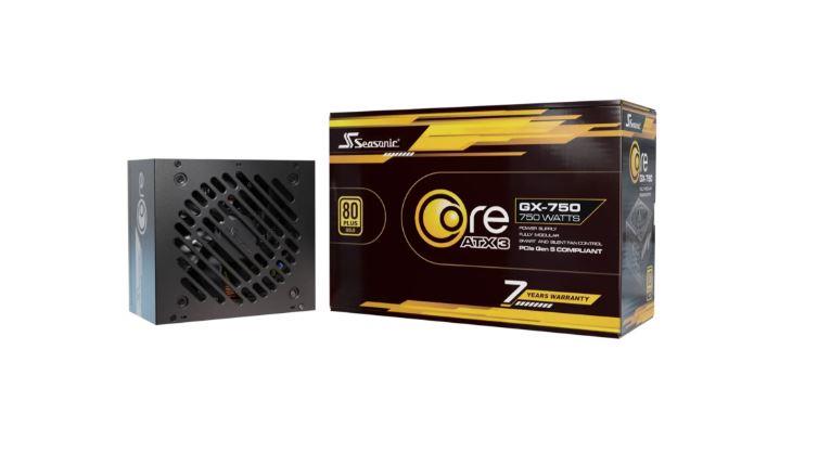 Power Supply SEASONIC CORE GX ATX 3 1 750 Watts Efficiency 80 PLUS GOLD MTBF 100000 hours COREGX-750