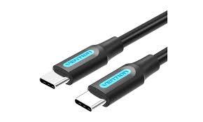 CABLE USB-C TO USB-C 1M BLACK COSBF VENTION