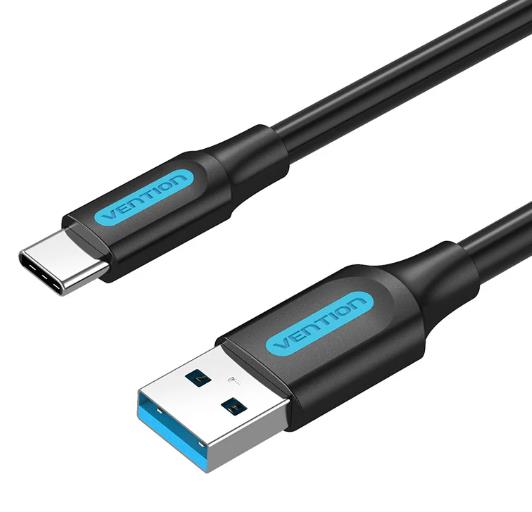 CABLE USB3 0 TO USB-C MALE 2M BLACK COZBH VENTION