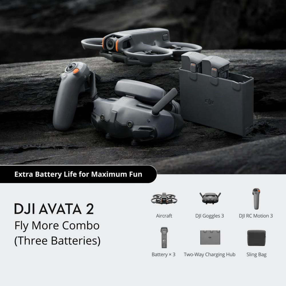 Drone DJI Avata 2 Fly More Combo  Three Batteries  Consumer CP FP 00000151 05