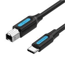 CABLE USB-C TO USB 2 0B 2M BLACK CQUBH VENTION