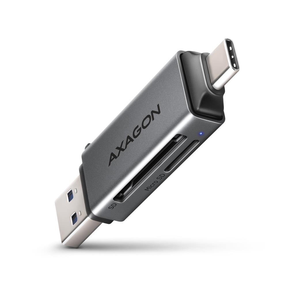 MEMORY READER USB-C USB3 2 2SL SD MICROSD CRE-DAC AXAGON