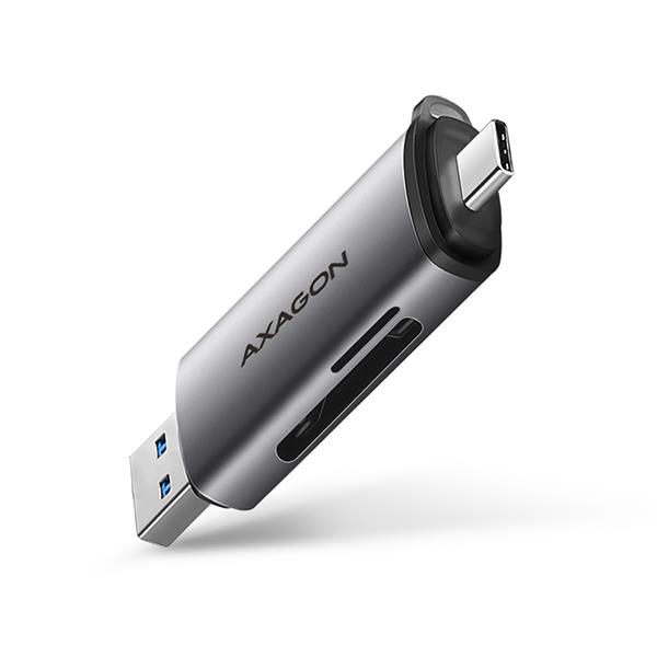 MEMORY READER USB-C USB3 2 2SL SD MICROSD CRE-SAC AXAGON