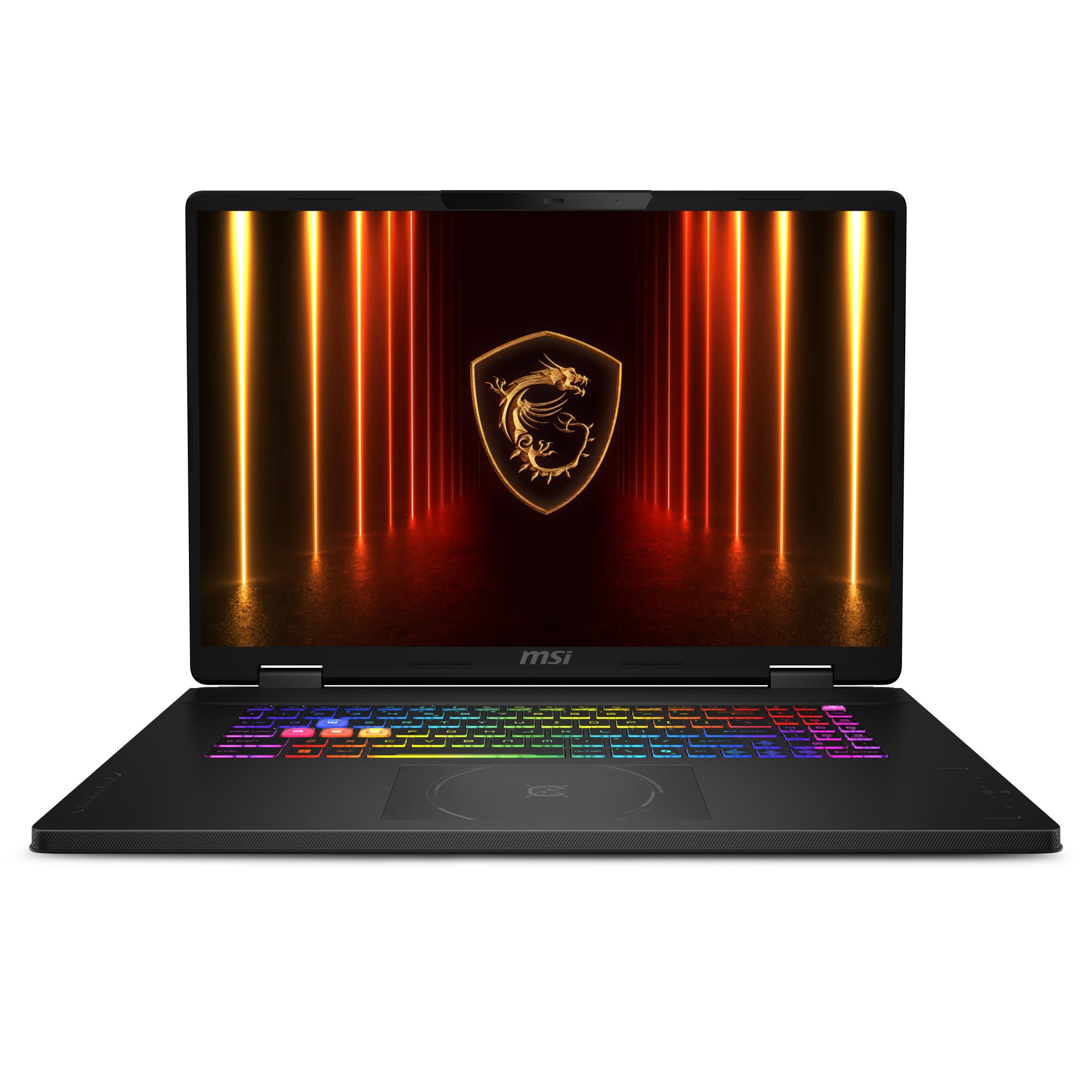 Notebook MSI Crosshair 18 HX AI A2XWGKG CPU Intel Core Ultra 7 255HX 18    2560 x 1600 pixels RAM 32 GB DDR5-SDRAM SSD 1000 GB Discrete graphics NVIDIA GeForce RTX 5070 8 GB On-board graphics Yes Numeric keypad Yes OS installed Windows 11 Home Colour Black Weight 2 9 kg 6400 MHz CRO18HXAIA2XWGKG-049NL