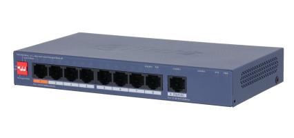 Switch DAHUA CS4009-8ET1GT-60 Switch type Managed Switch layer L2 9xRJ-45 ports RJ-45 Ports Type Gigabit Ethernet  10 100 1000  8xFast Ethernet  copper  ports quantity 1xGigabit Ethernet  copper  ports quantity Power over Ethernet  PoE  Yes CS4009-8ET1GT-60