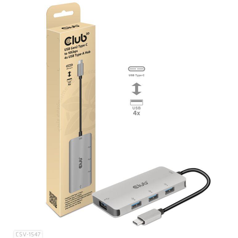 I O HUB USB-C TO USB 4PORT M F CSV-1547 CLUB3D