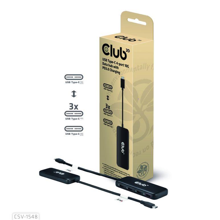 I O HUB USB-C 4PORT CSV-1548 CLUB3D