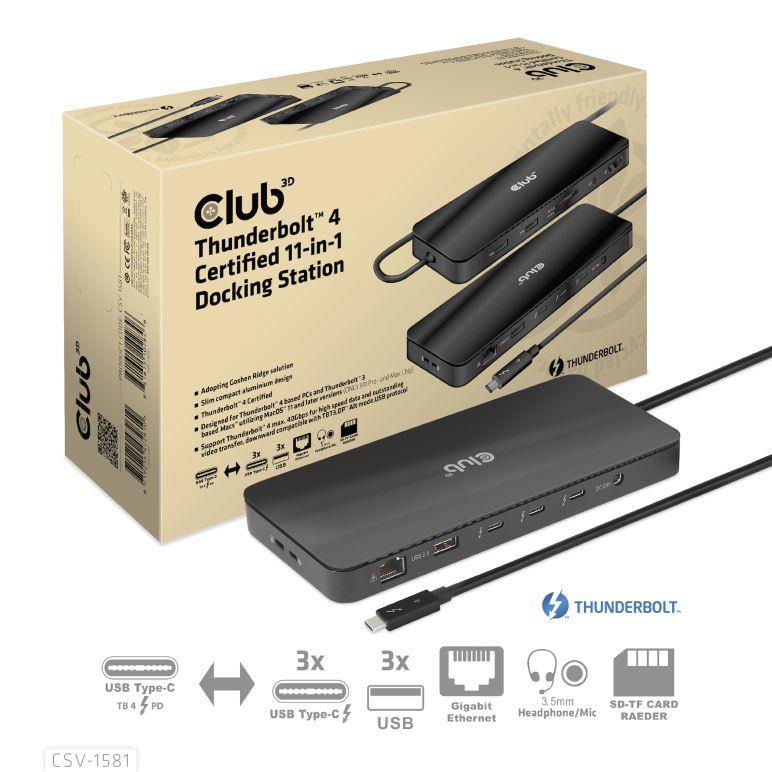 CLUB 3D Thunderbolt TM 4 Certified DS