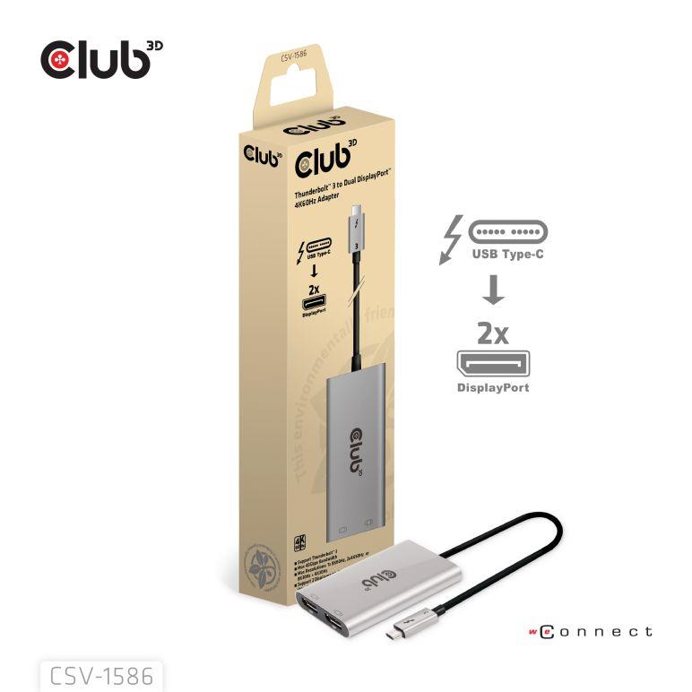 I O ADAPTER THUNDERBOLT TO DP CSV-1586 CLUB3D