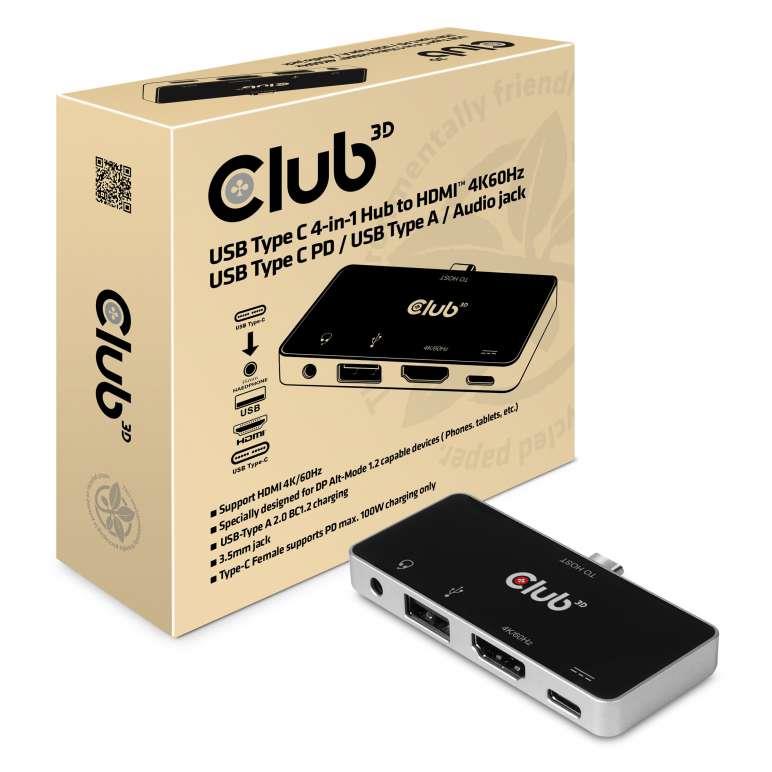 CLUB 3D USB TYPE C 3.1 GEN 1 TO HDMI 2.0