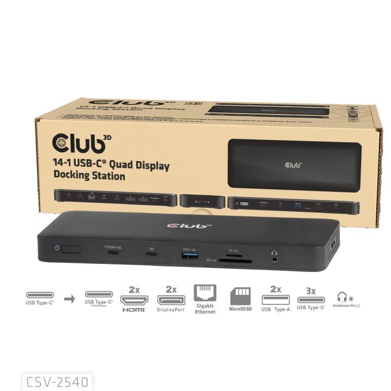 NB ACC DOCKING STATION 14IN1 USB-C 150W CSV-2540 CLUB3D