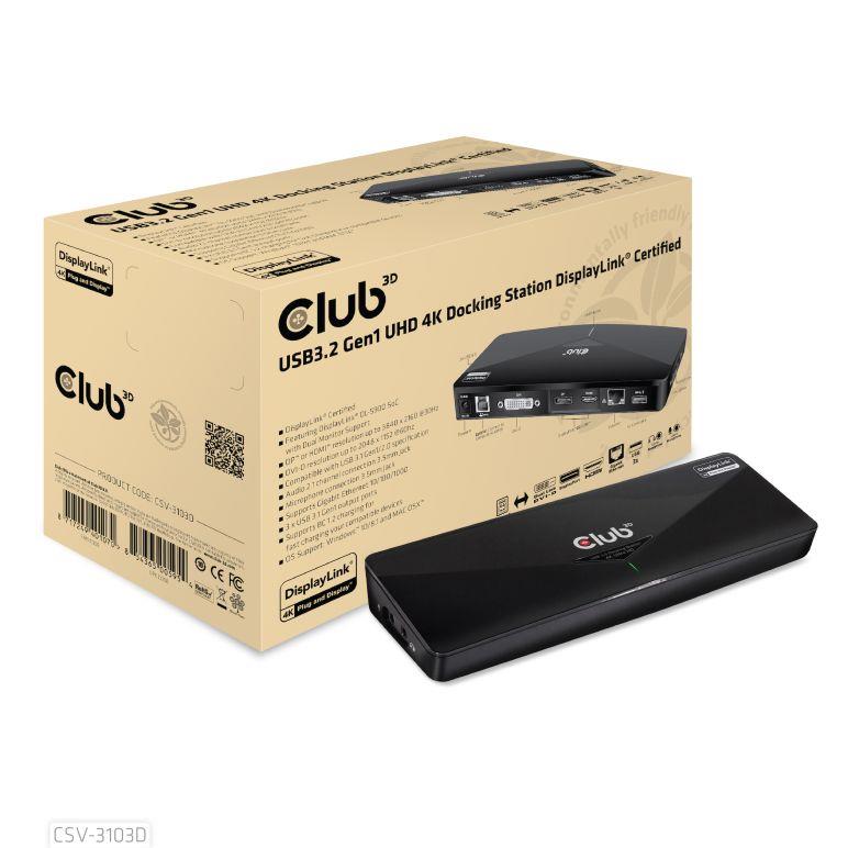 NB ACC DOCKING STATION USB CSV-3103D CLUB3D