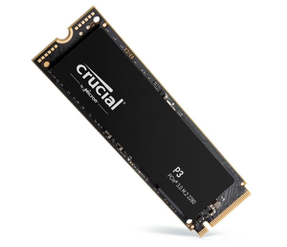 SSD CRUCIAL P3 1TB M.2 PCIE NVMe 3D NAND Write speed 3000 MBytes sec Read speed 3500 MBytes sec TBW 220 TB CT1000P3SSD8
