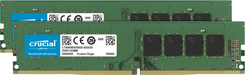 MEMORY DIMM 16GB PC25600 DDR4 KIT2 CT2K8G4DFRA32A CRUCIAL
