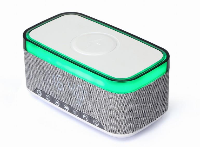 MOBILE CHARGER WRL ALARM CLOCK DAC-SPKBT-QC15-GR GEMBIRD