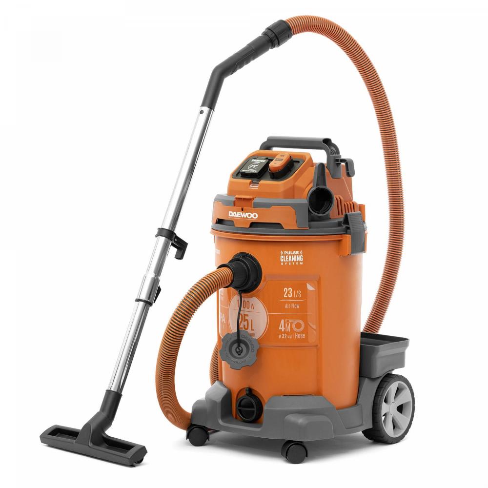 Vacuum Cleaner DAEWOO DAVC 2500SD Wet dry Industrial 1200 Watts Capacity 25 l Noise 85 dB Weight 8 5 kg DAVC2500SD