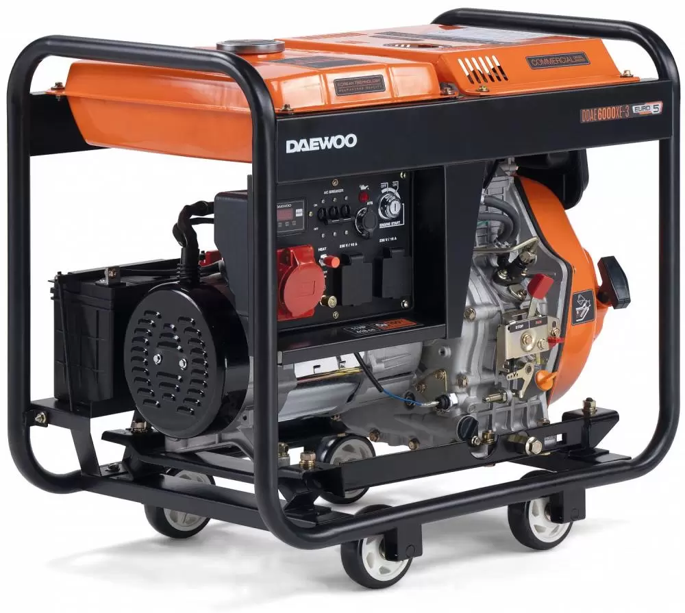 DIESEL GENERATOR 5.0KW 380V DDAE 6000XE-3 DAEWOO