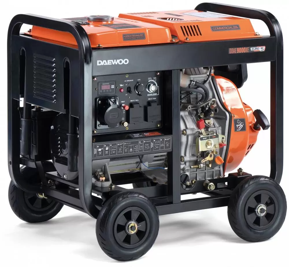 DIESEL GENERATOR 6.3KW 230V DDAE 9000XE DAEWOO