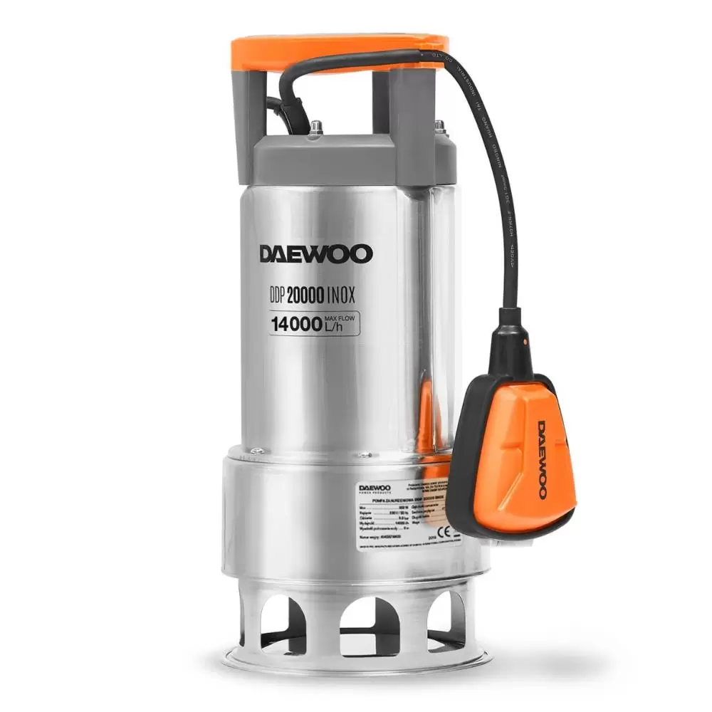 DRAINAGE PUMP 900W 4000L H DDP 20 000 INOX DAEWOO