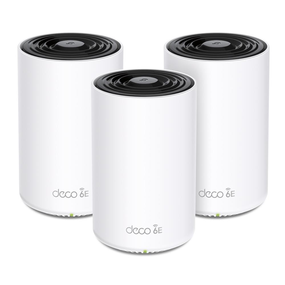 Wireless Router TP-LINK Wireless Access Point   Router 2-pack 5400 Mbps Mesh Wi-Fi 6e 2x10 100 1000M 1x2 5GbE LAN    WAN ports 3 Number of antennas 4 DECOXE75PRO 3-PACK 