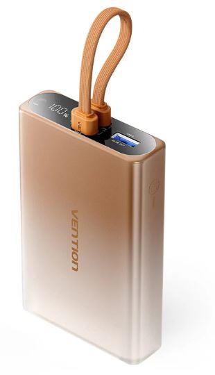 POWER BANK USB 10000MAH 22 5W GOLD FHZJ0 VENTION