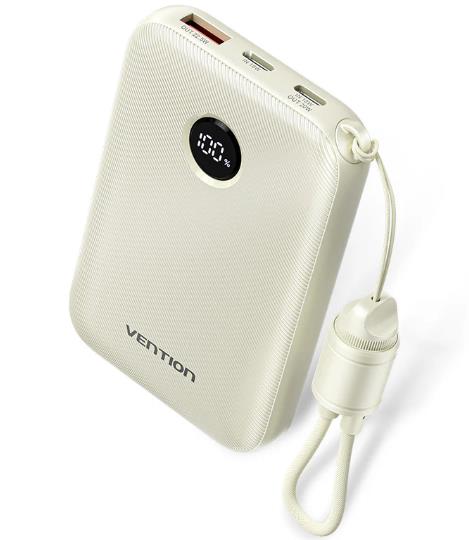 POWER BANK USB 10000MAH 22 5W BEIGE FKAN0-C VENTION