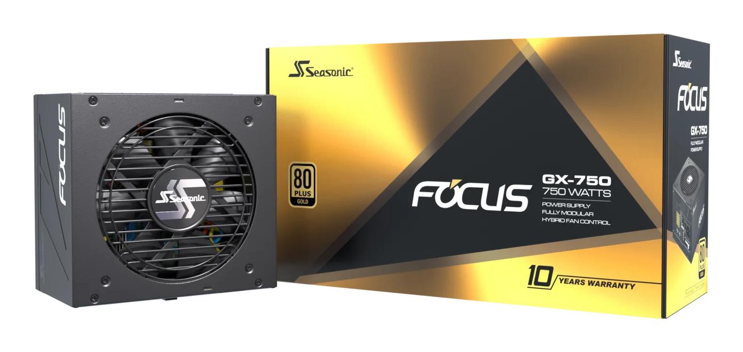 Power Supply SEASONIC FOCUS-GX-750-ATX31 750 Watts Efficiency 80 PLUS GOLD MTBF 100000 hours FOCUS-GX-750-ATX31