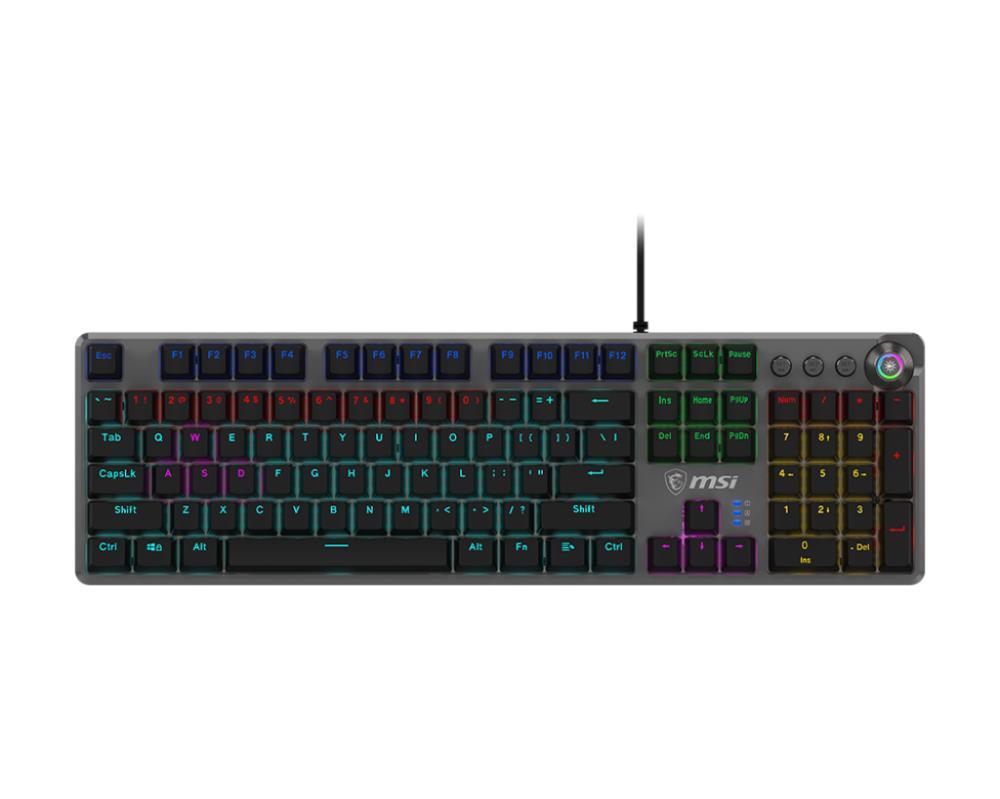 KEYBOARD GAMING BLACK US FORGE GK310 RED MSI