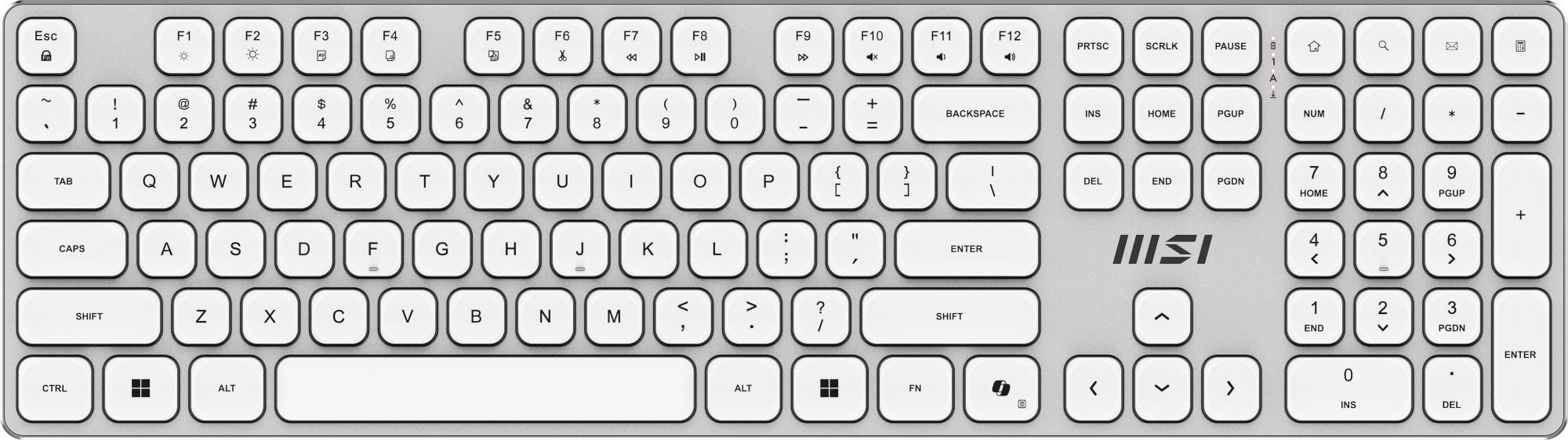 KEYBOARD  MOUSE FORGE K210 W COMBO WHITE MSI